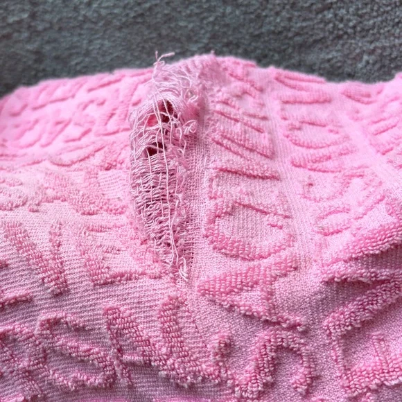 Woman's Cropped Versace Pink Zip Up Jacket - Picture 7 of 8